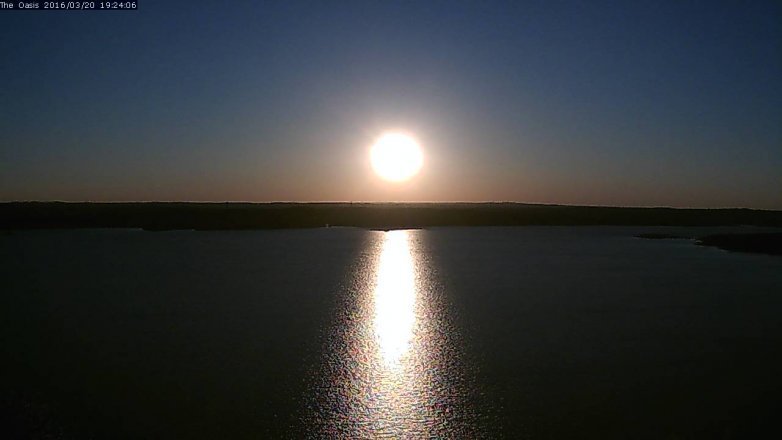 Lake Travis webcam, March 20, 2016 6:30 PM CT