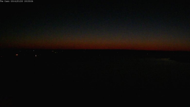 Lake Travis webcam, March 20, 2016 7:25 PM CT