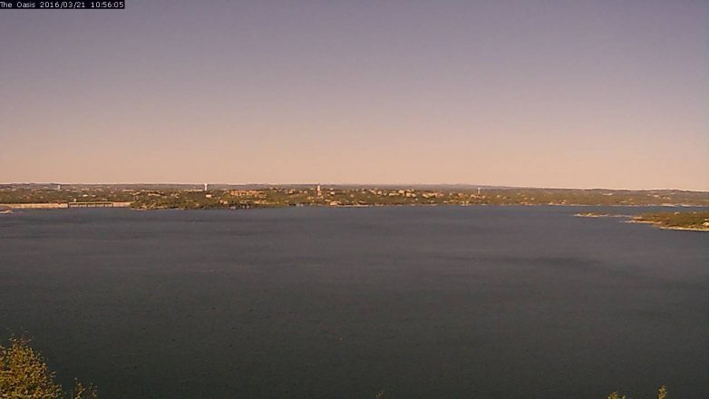 Lake Travis webcam, March 21, 2016 10:05 AM CT