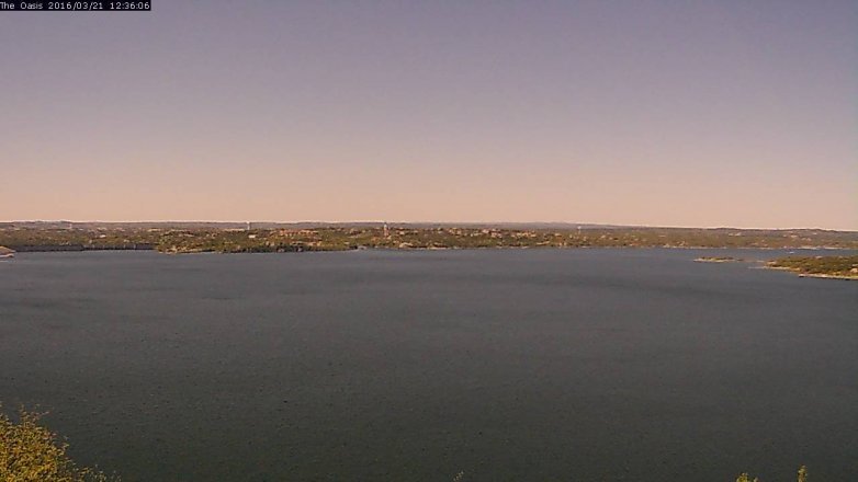 Lake Travis webcam, March 21, 2016 11:45 AM CT