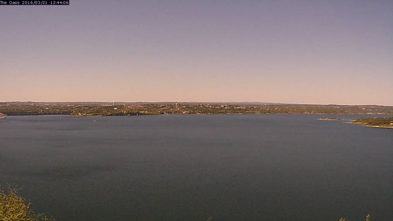 Lake Travis webcam, March 21, 2016 11:50 AM CT