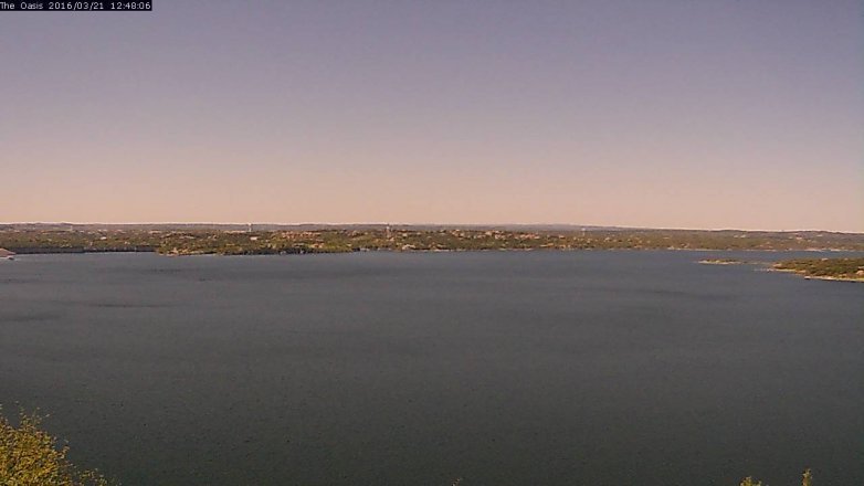 Lake Travis webcam, March 21, 2016 11:55 AM CT