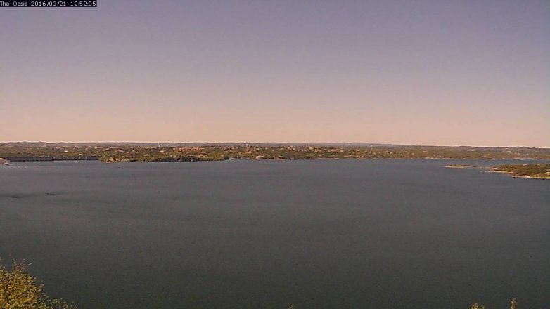 Lake Travis webcam, March 21, 2016 12:00 PM CT