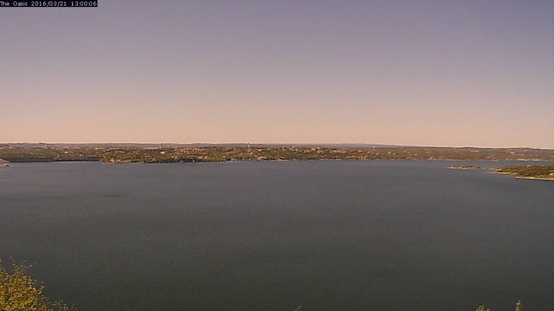 Lake Travis webcam, March 21, 2016 12:05 PM CT