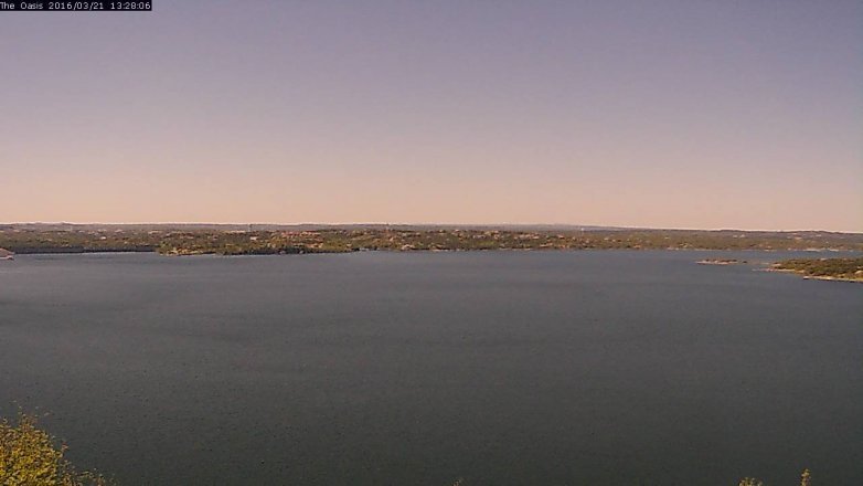 Lake Travis webcam, March 21, 2016 12:35 PM CT