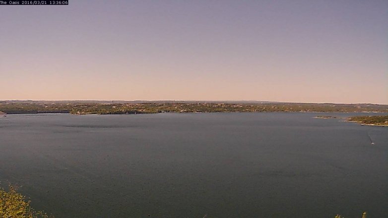 Lake Travis webcam, March 21, 2016 12:40 PM CT