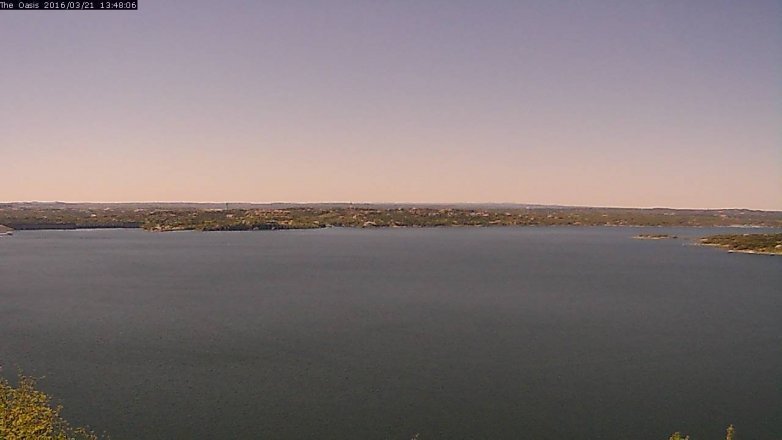 Lake Travis webcam, March 21, 2016 12:55 PM CT