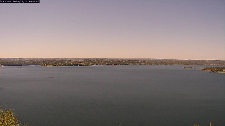 Lake Travis webcam, March 21, 2016 1:05 PM CT