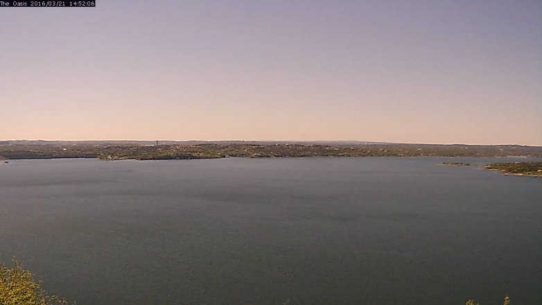 Lake Travis webcam, March 21, 2016 2:00 PM CT