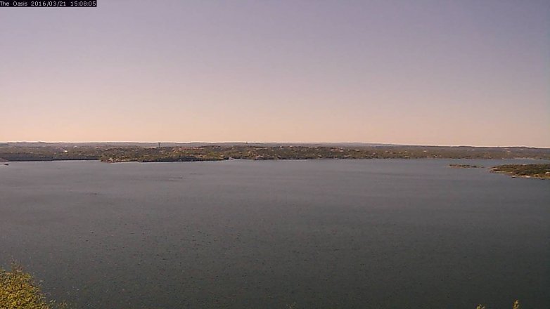 Lake Travis webcam, March 21, 2016 2:15 PM CT