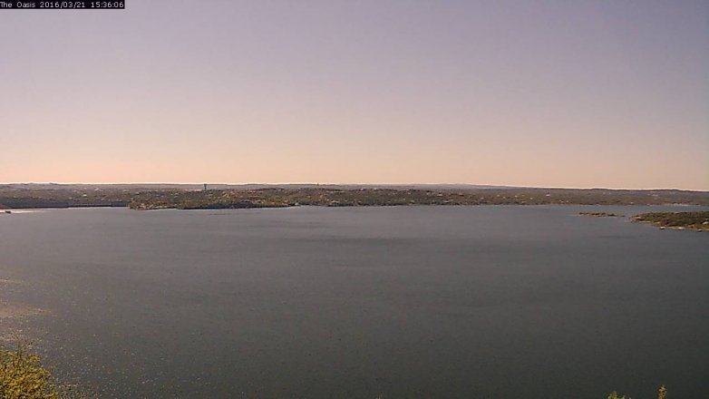 Lake Travis webcam, March 21, 2016 2:45 PM CT