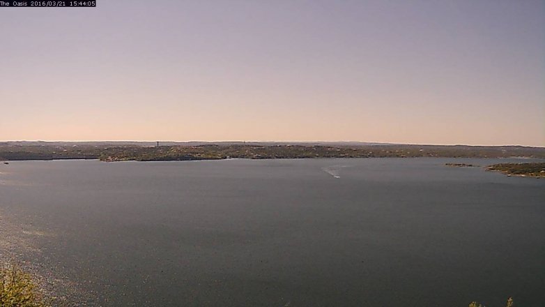Lake Travis webcam, March 21, 2016 2:50 PM CT