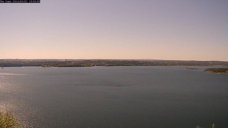 Lake Travis webcam, March 21, 2016 3:00 PM CT