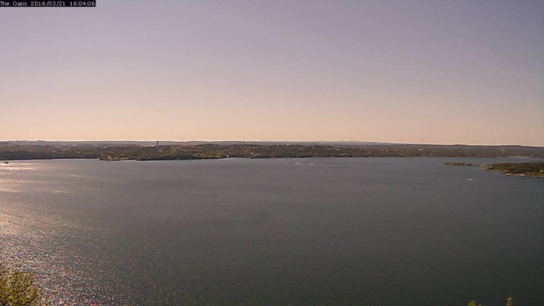 Lake Travis webcam, March 21, 2016 3:10 PM CT