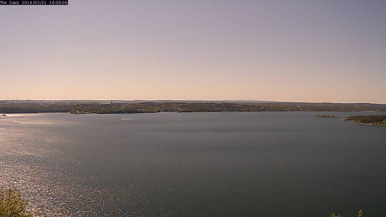 Lake Travis webcam, March 21, 2016 3:15 PM CT