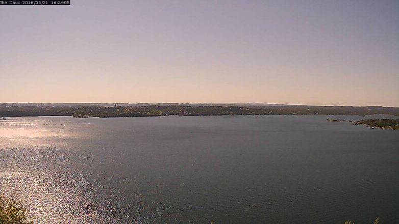 Lake Travis webcam, March 21, 2016 3:30 PM CT