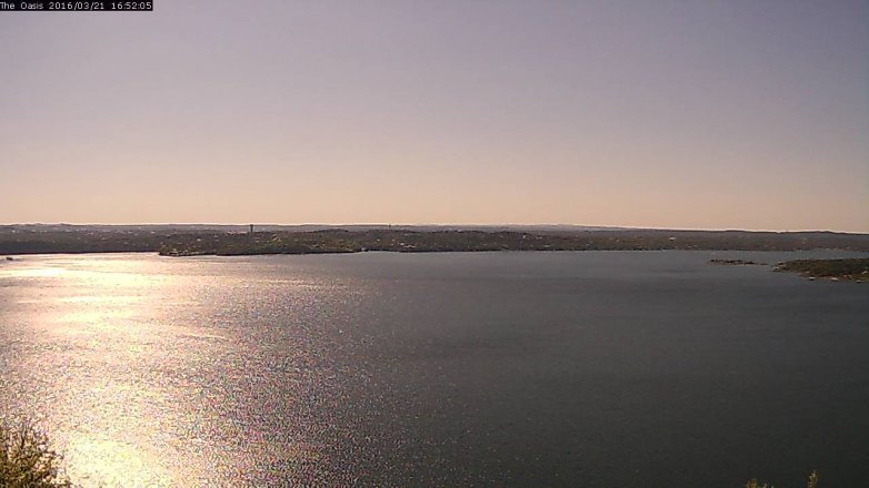 Lake Travis webcam, March 21, 2016 4:00 PM CT