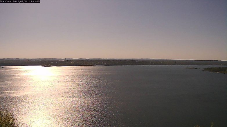 Lake Travis webcam, March 21, 2016 4:20 PM CT
