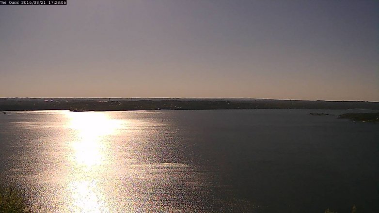 Lake Travis webcam, March 21, 2016 4:35 PM CT