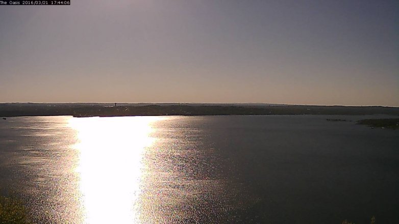 Lake Travis webcam, March 21, 2016 4:50 PM CT