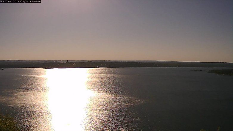 Lake Travis webcam, March 21, 2016 4:55 PM CT