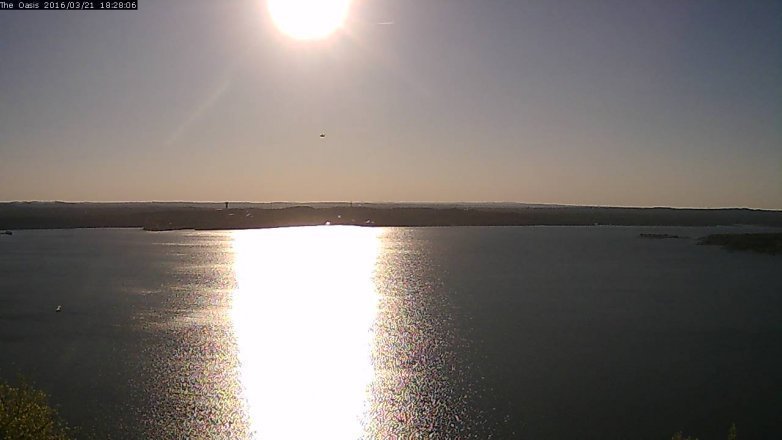 Lake Travis webcam, March 21, 2016 5:35 PM CT
