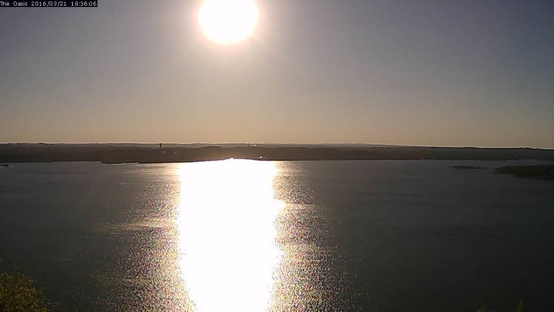 Lake Travis webcam, March 21, 2016 5:45 PM CT