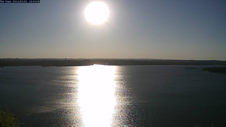 Lake Travis webcam, March 21, 2016 5:50 PM CT