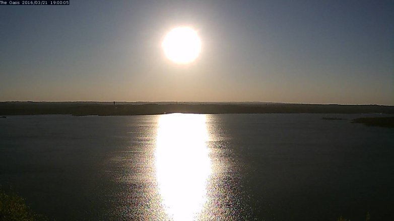 Lake Travis webcam, March 21, 2016 6:05 PM CT