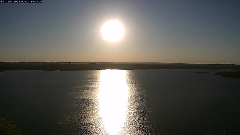 Lake Travis webcam, March 21, 2016 6:10 PM CT