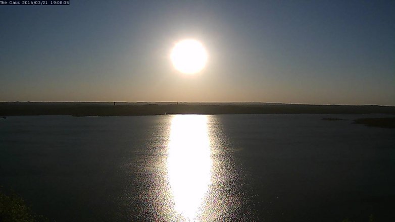 Lake Travis webcam, March 21, 2016 6:15 PM CT