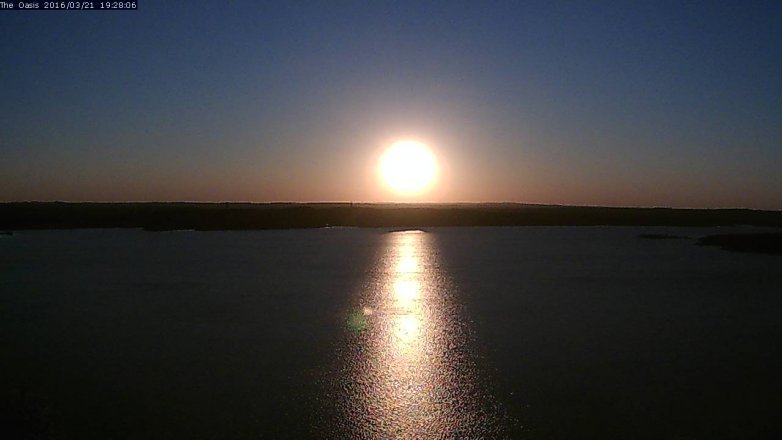 Lake Travis webcam, March 21, 2016 6:35 PM CT