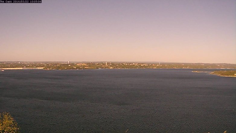 Lake Travis webcam, March 22, 2016 9:10 AM CT