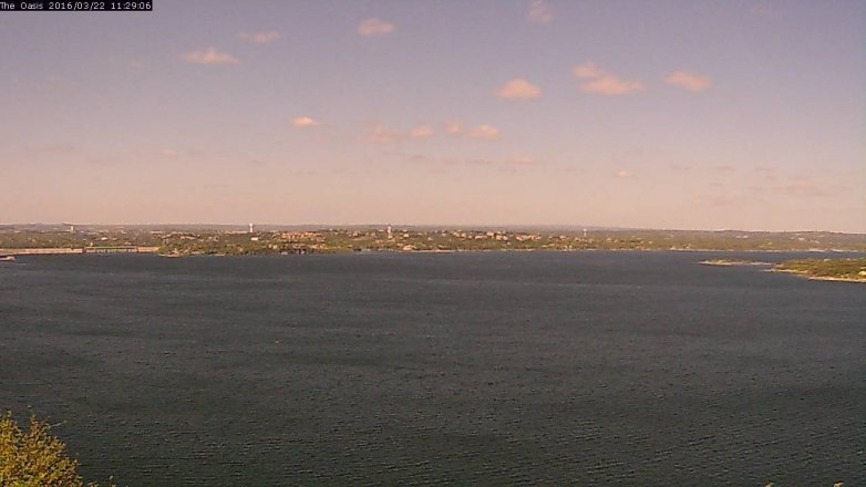 Lake Travis webcam, March 22, 2016 10:35 AM CT