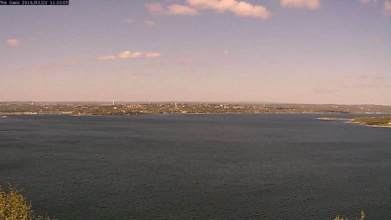 Lake Travis webcam, March 22, 2016 10:40 AM CT