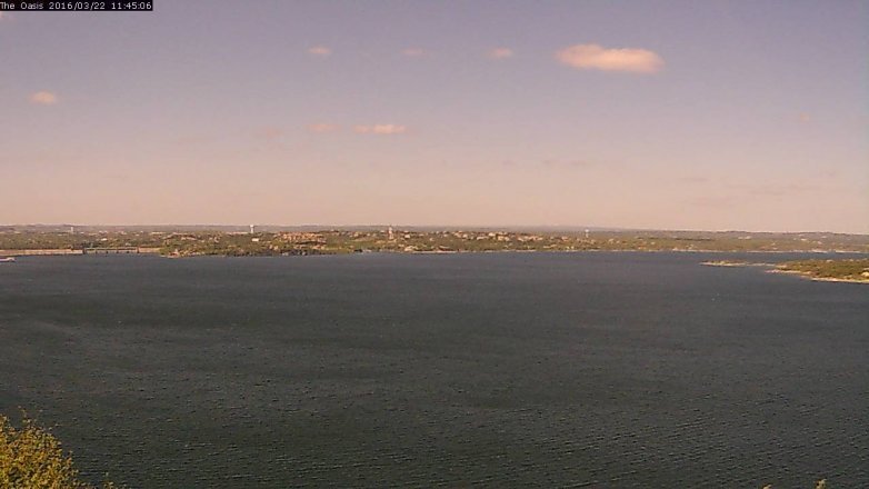 Lake Travis webcam, March 22, 2016 10:50 AM CT