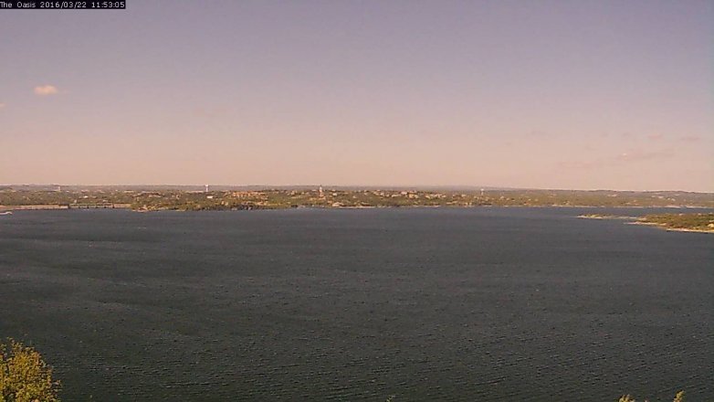 Lake Travis webcam, March 22, 2016 11:00 AM CT