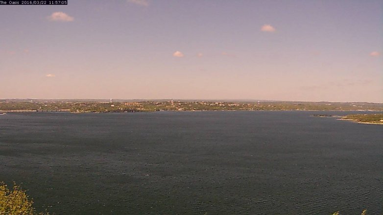 Lake Travis webcam, March 22, 2016 11:05 AM CT