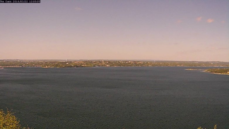Lake Travis webcam, March 22, 2016 11:10 AM CT