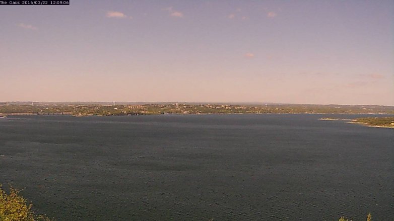Lake Travis webcam, March 22, 2016 11:15 AM CT