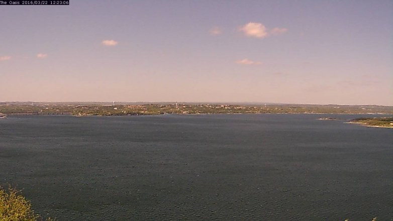 Lake Travis webcam, March 22, 2016 11:30 AM CT
