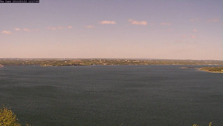 Lake Travis webcam, March 22, 2016 11:35 AM CT