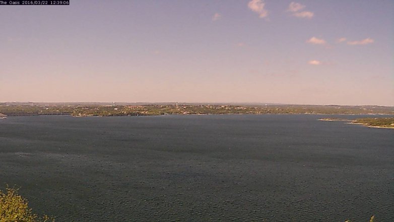 Lake Travis webcam, March 22, 2016 11:45 AM CT
