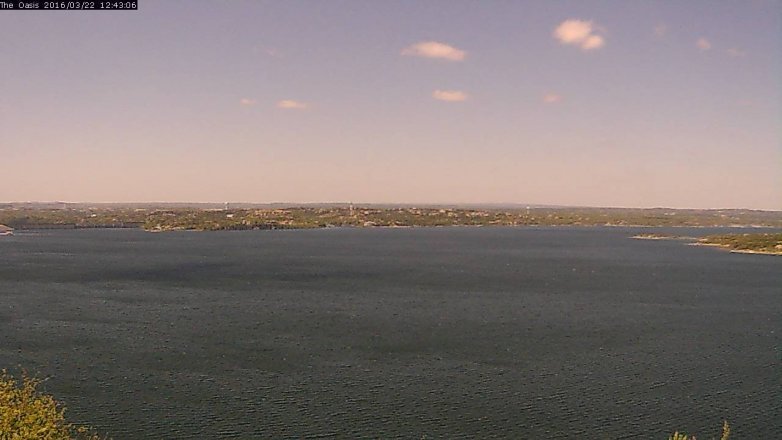 Lake Travis webcam, March 22, 2016 11:50 AM CT