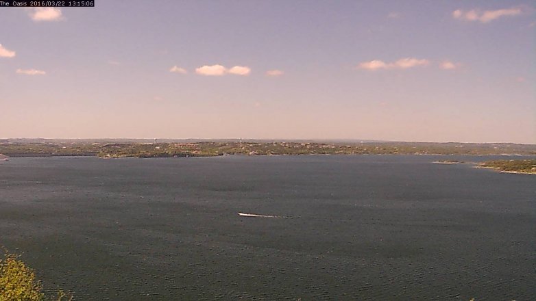 Lake Travis webcam, March 22, 2016 12:20 PM CT