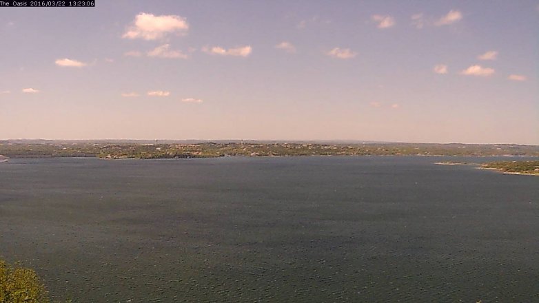 Lake Travis webcam, March 22, 2016 12:30 PM CT