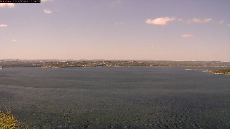 Lake Travis webcam, March 22, 2016 12:40 PM CT