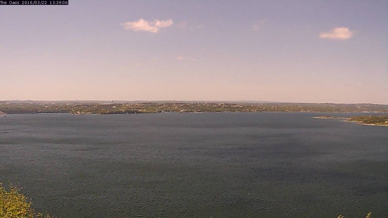 Lake Travis webcam, March 22, 2016 12:45 PM CT