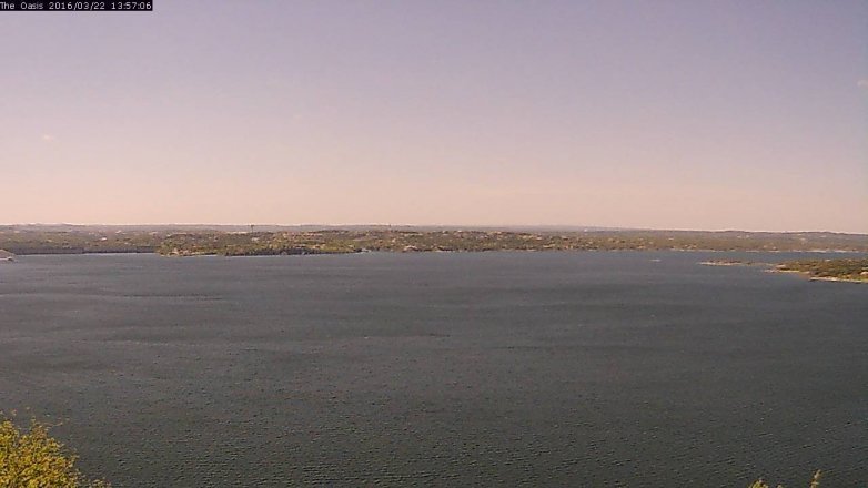 Lake Travis webcam, March 22, 2016 1:05 PM CT