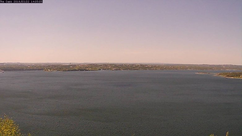 Lake Travis webcam, March 22, 2016 1:10 PM CT